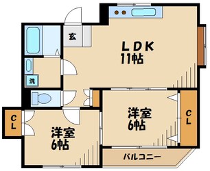 グレイス京王多摩川の物件間取画像